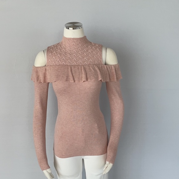 White House Black Market Sweaters - NWT WHBM Cold Shoulder Mock Neck Sweater XS